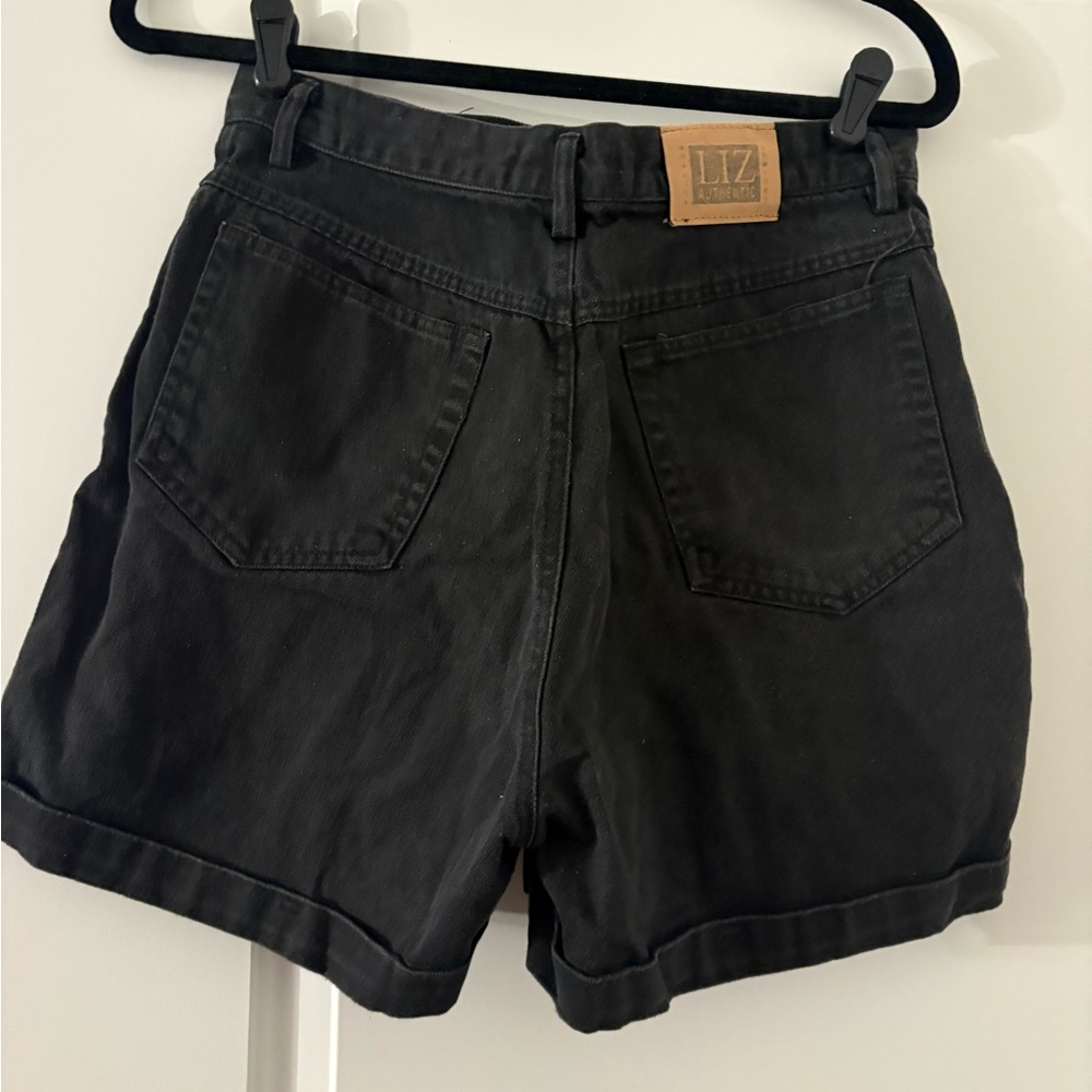Liz Black Denim Women's Jean Shorts